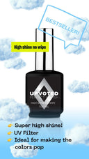 UPVOTED Soak Off High SHine No Wipe Top Gel